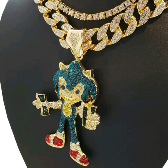 14K Hip Hop Super Sonic w/ " Full Iced Cuban - Picture 1 of 3